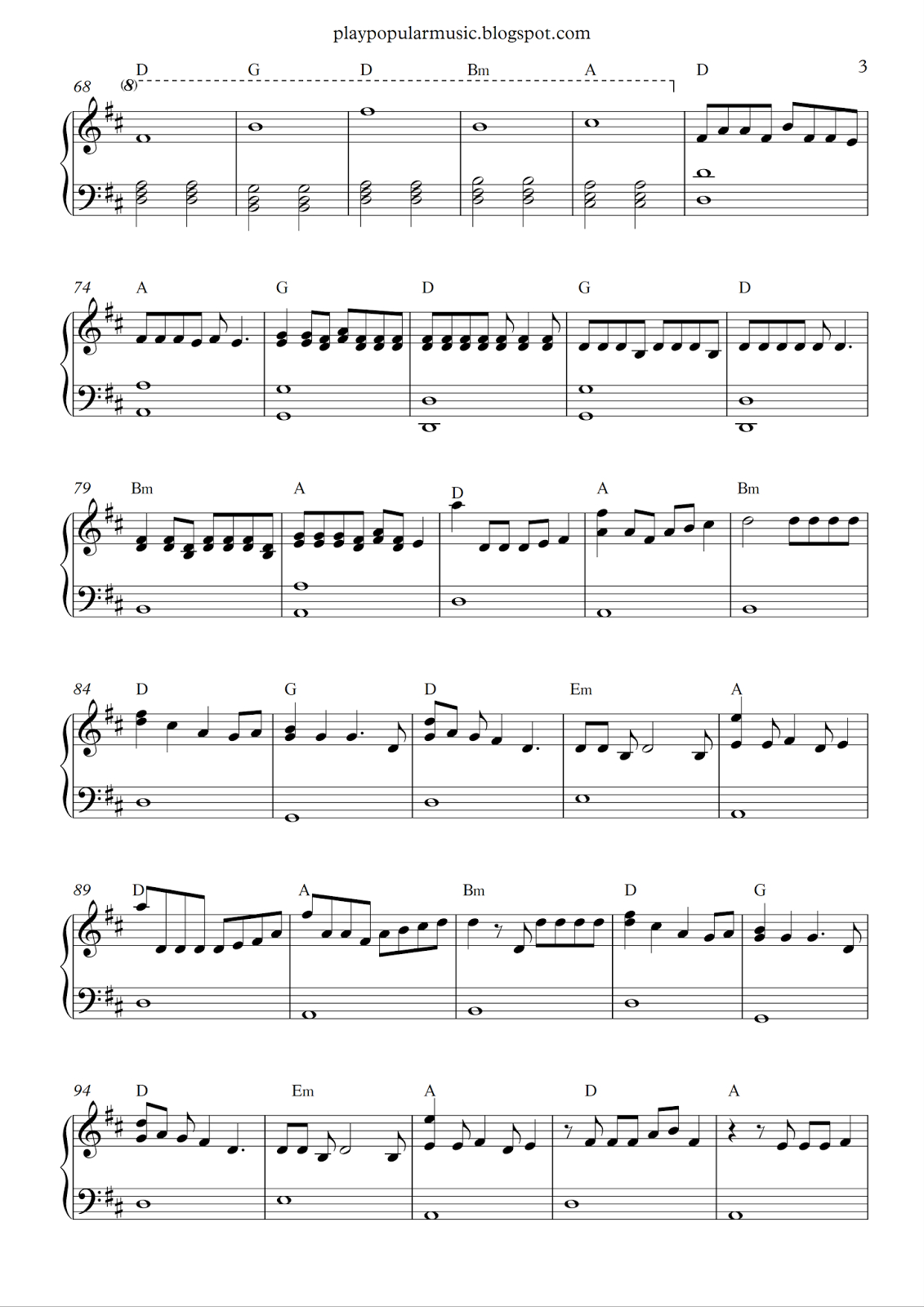 Free Piano Sheet Music: Bad Things - Machine Gun Kelly, Camila - Bad Day Piano Sheet Music Free Printable