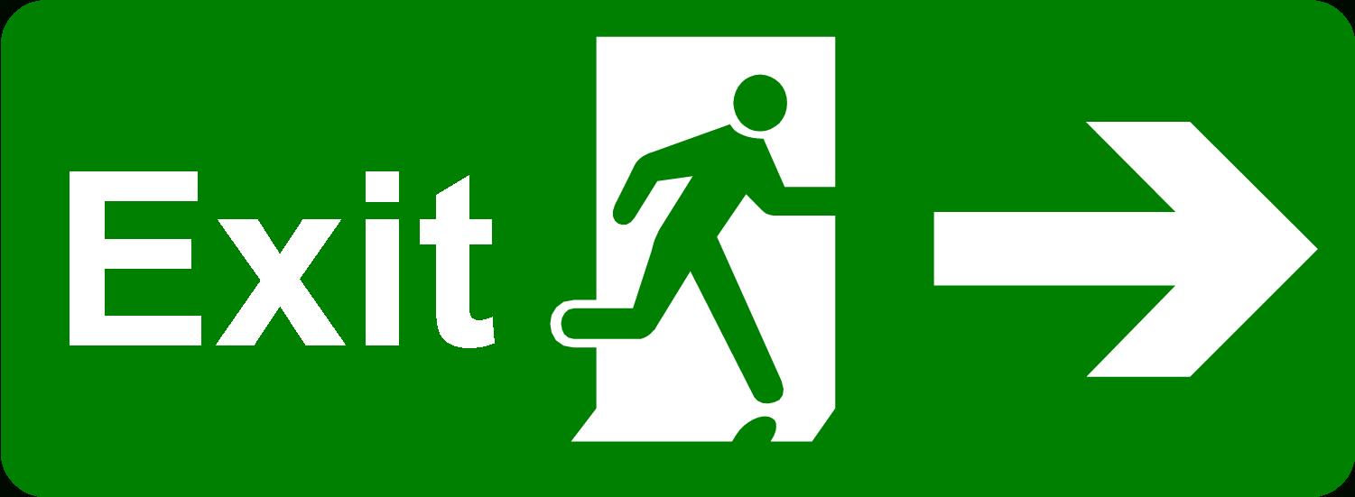 Exit Sign Printable Free