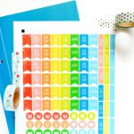 Free Planner Stickers Printable + Svg Cut File | Silhouette Planners   Free Printable Keyboard Stickers