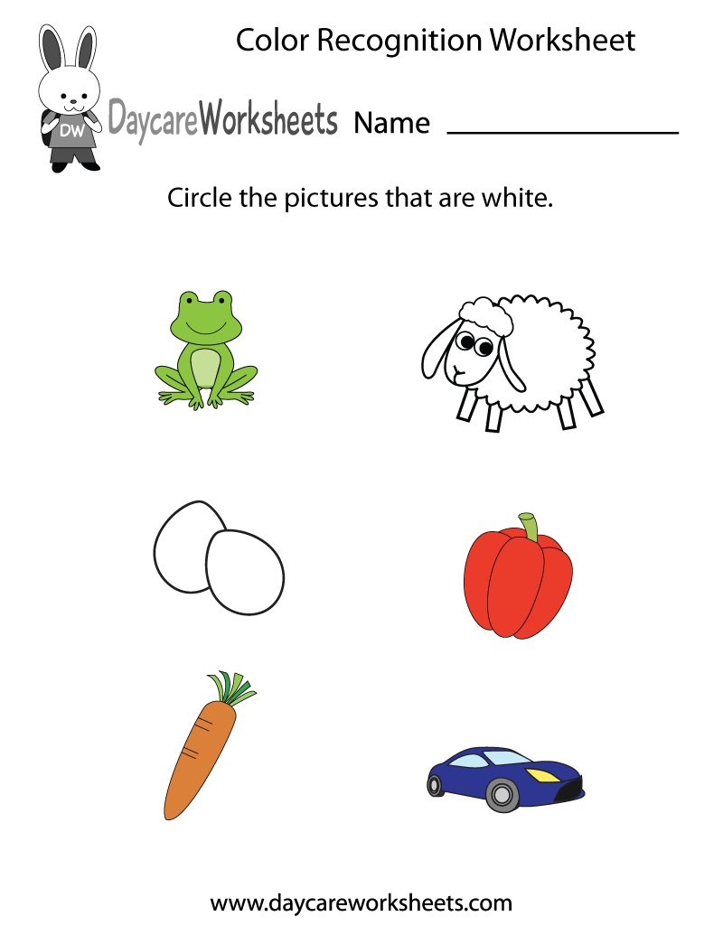 Free Preschool Color Recognition Worksheet - Color Recognition Worksheets Free Printable