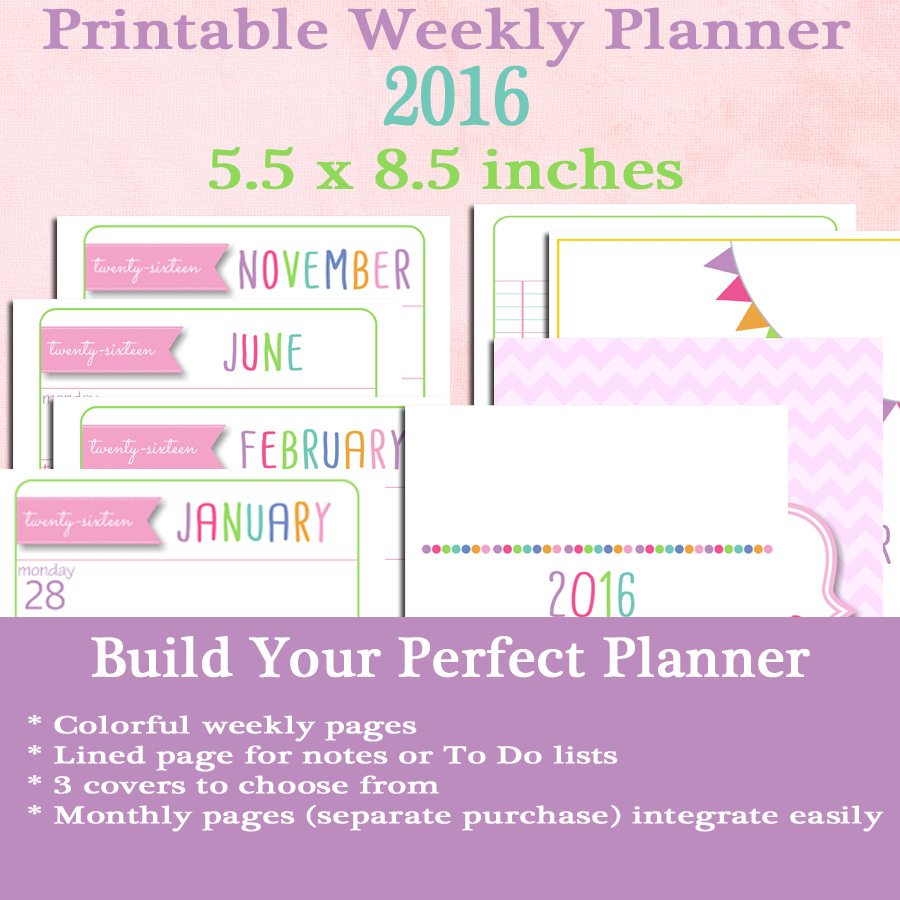 Free Printable 5 5 X8 5 Planner Pages Free Printable