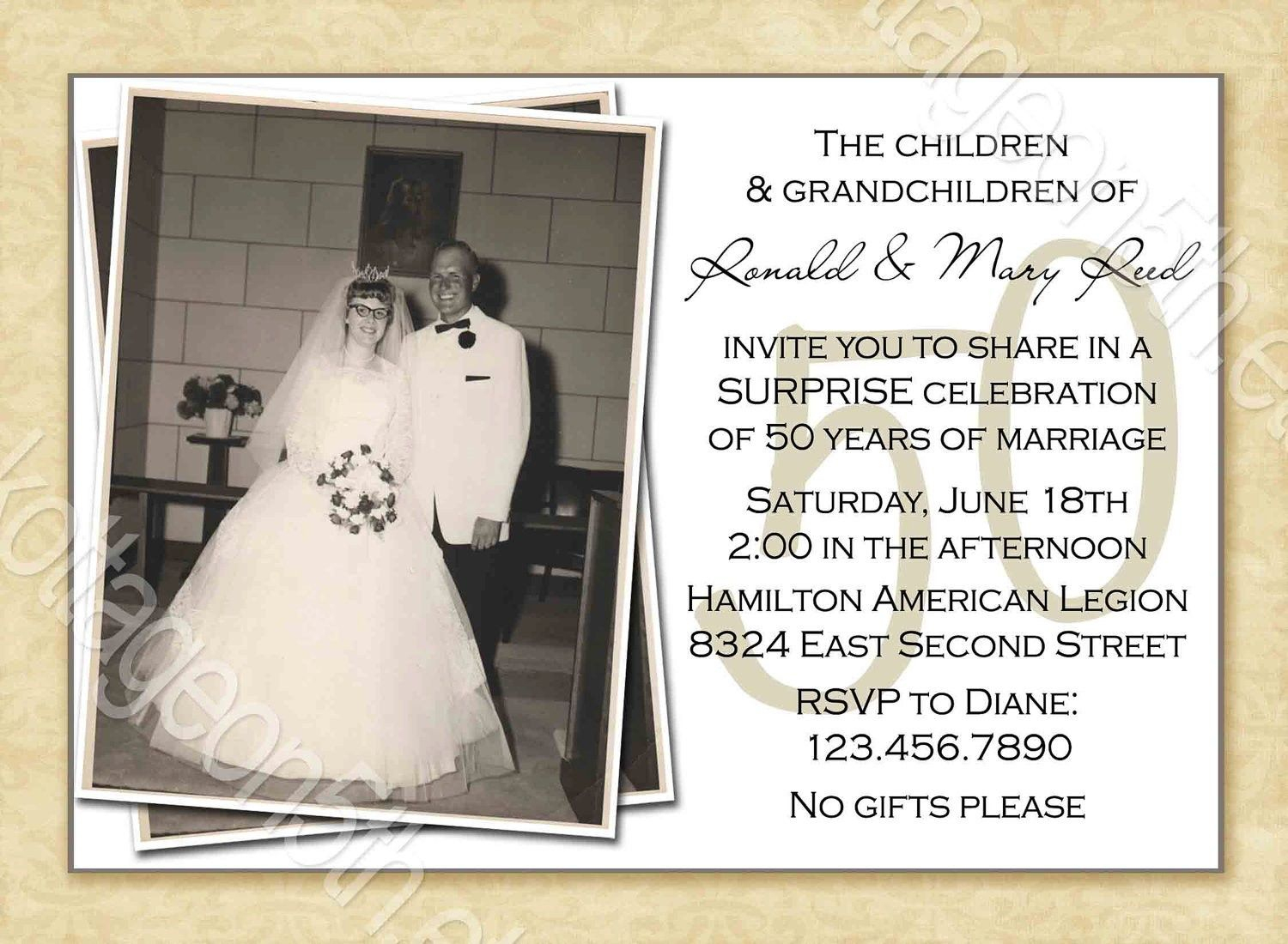 Free Printable 50Th Wedding Anniversary Invitation Templates | 50Th - Free Printable 60Th Wedding Anniversary Invitations