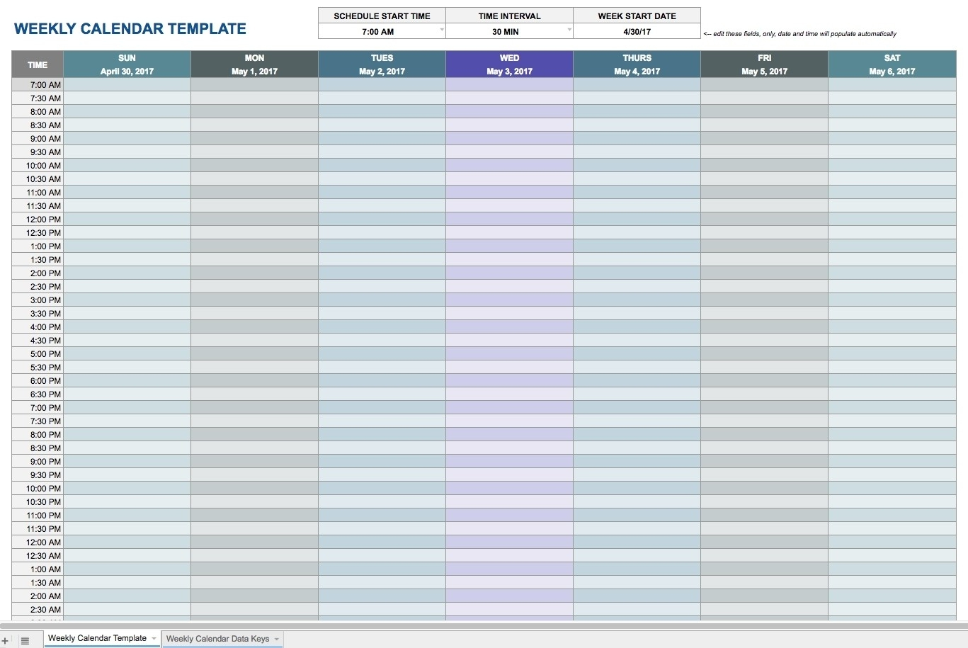 Free Printable 7 Day 15 Minute Appointment Calendar Sheets - Free Printable Appointment Sheets