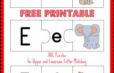 Free Printable Abc Puzzles: Upper And Lowercase Letter Matching - Free Printable Alphabet Puzzles