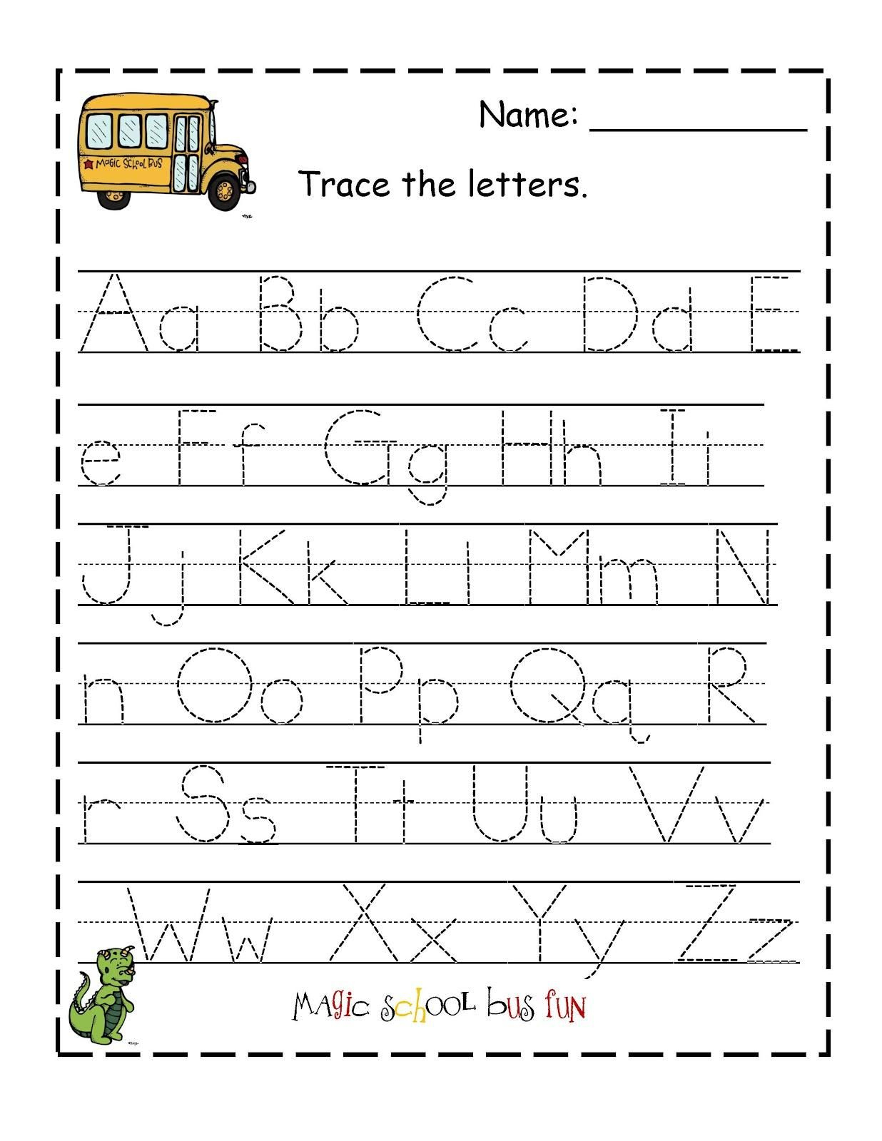 Free Printable Abc Tracing Worksheets #2 | Places To Visit - Free Printable Alphabet Worksheets