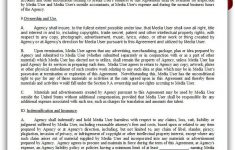 Free Printable Ad Or Media Agency Agreement | Sample Printable Legal - Free Printable College Degrees