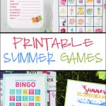 Free Printable Adorable Summer Bingo Cards   Pretty Providence   Free Printable Summer Games