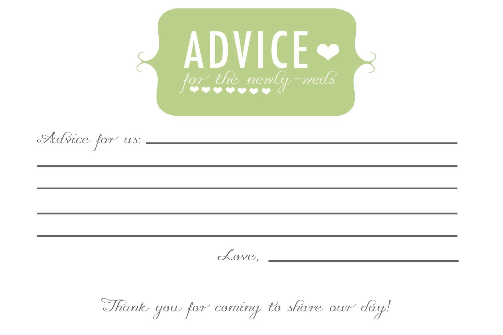 Free Printable Advice Cards For Mom - To -Be - Yahoo Image Search - Free Printable Bridal Shower Advice Cards