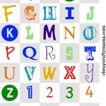 Free Printable Alphabet Letters | Print These Cute Alphabet Magnet   Free Printable Alphabet Letters To Color