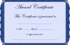 Free Printable Award Certificate Borders |  Award Certificate – Free Printable Certificates For Students