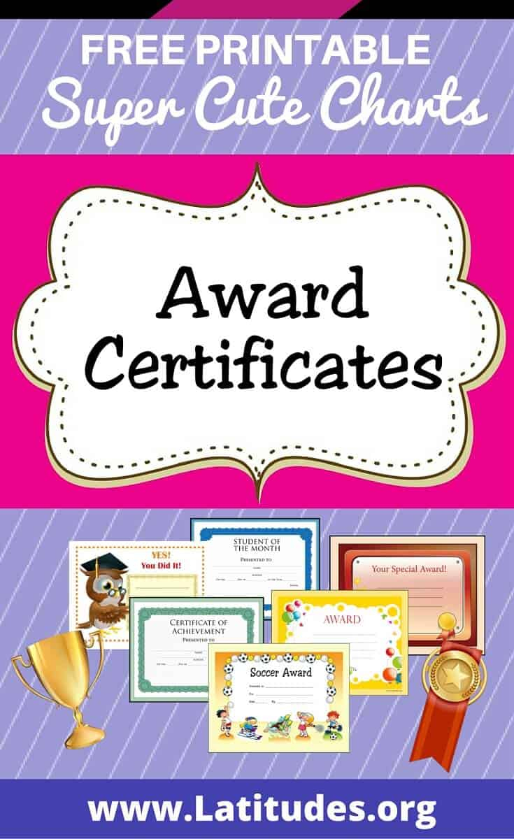 Free Printable Award Certificates For Kids | Acn Latitudes - Free Printable Swimming Certificates For Kids