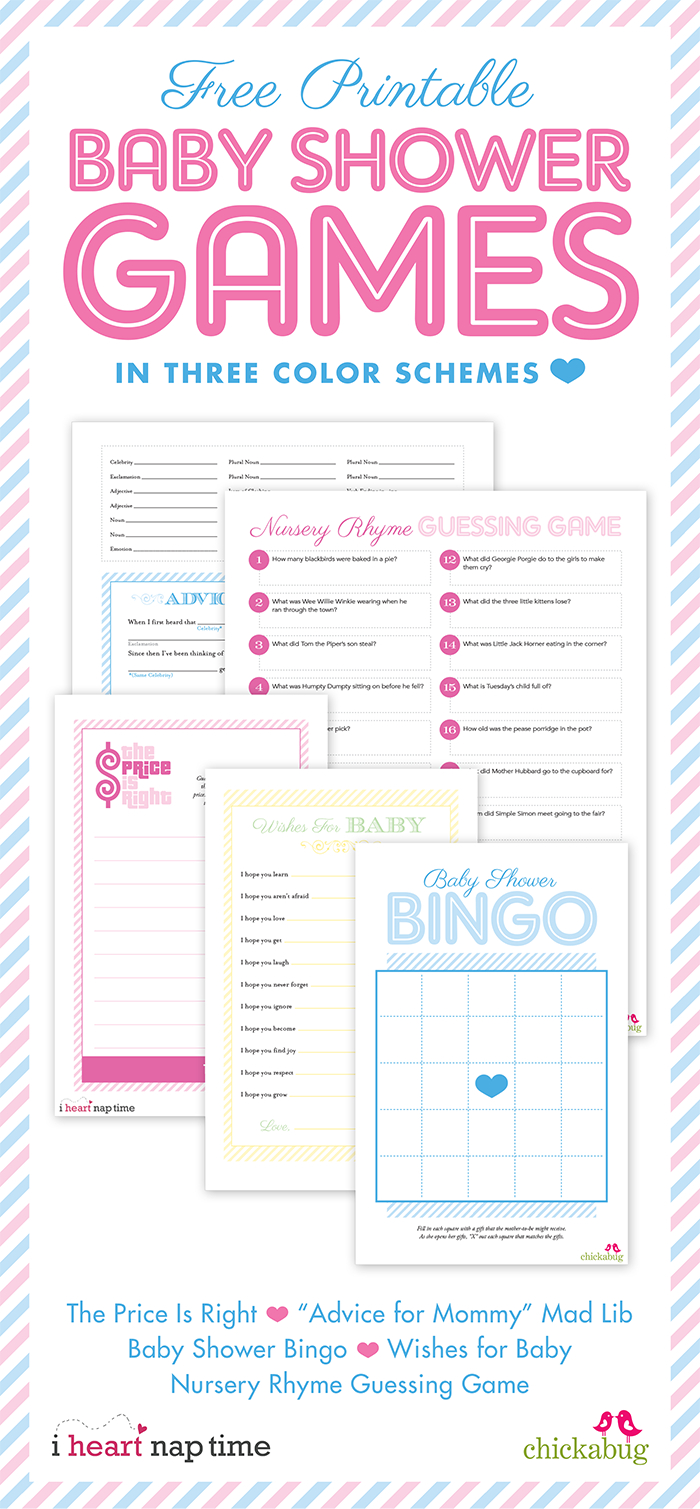 Free Printable Baby Shower Games {With I Heart Nap Time} | Chickabug - Free Printable Baby Shower Games With Answer Key