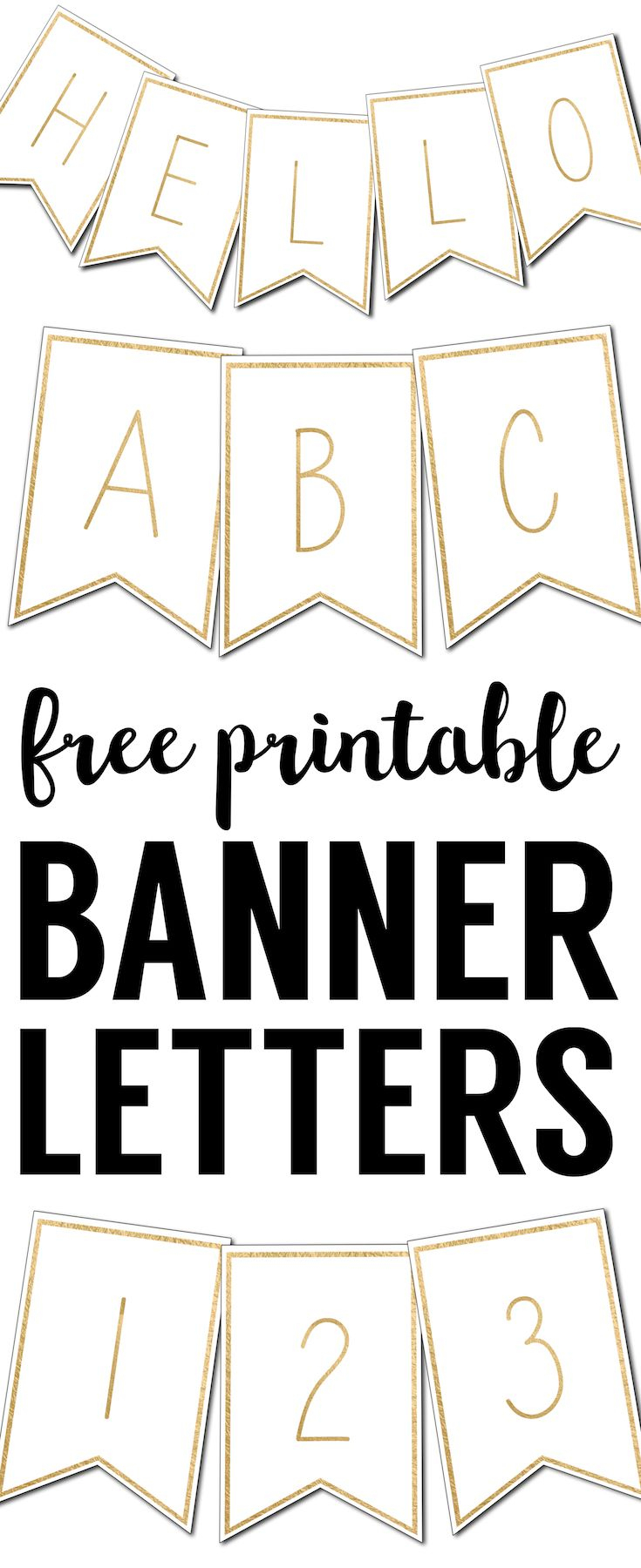 Free Printable Banner Letters Templates | Krštenje | Pinterest - Printable Banner Letters Template Free