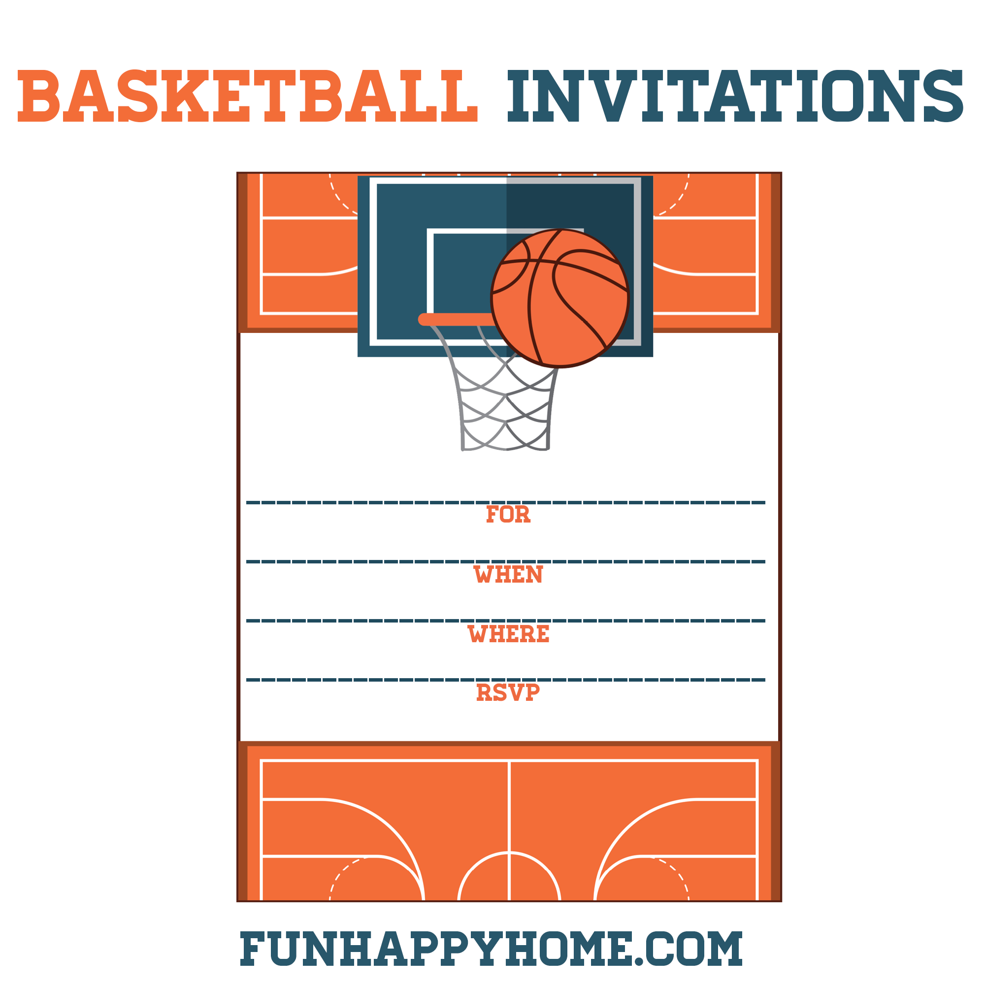 Free Printable Basketball Themed Party Invitations | Best Of - Basketball Invites Free Printable
