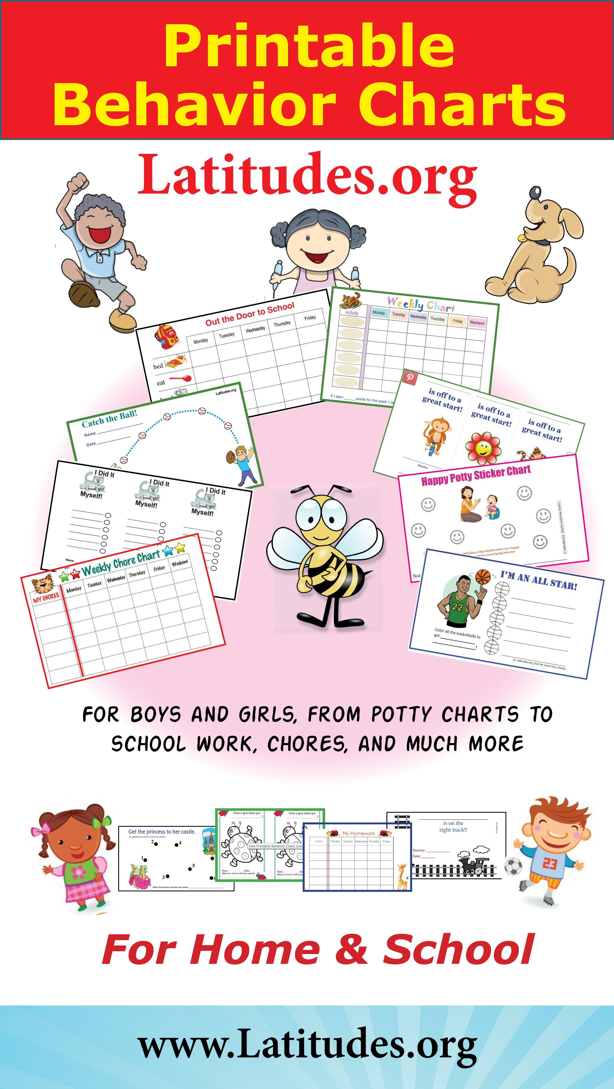 Free Printable Behavior Charts For Home And School | Behavior Charts - Free Printable Charts For Teachers