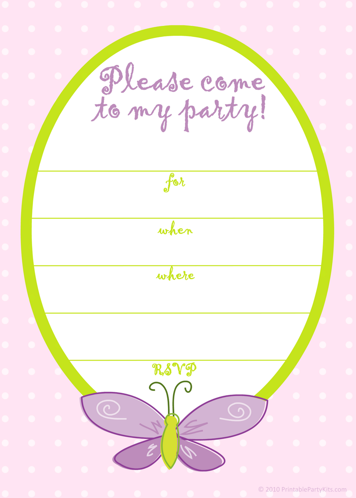 Free Printable Birthday Card Invitation Templates | Invitations In - Free Printable Girl Birthday Invitations