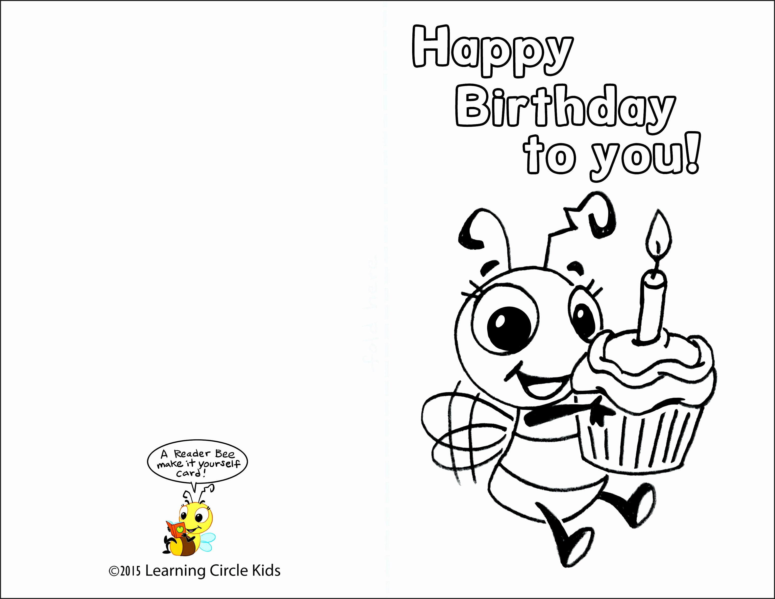 Free Printable Birthday Cards To Color - Printable Cards - Free Printable Birthday Cards For Adults