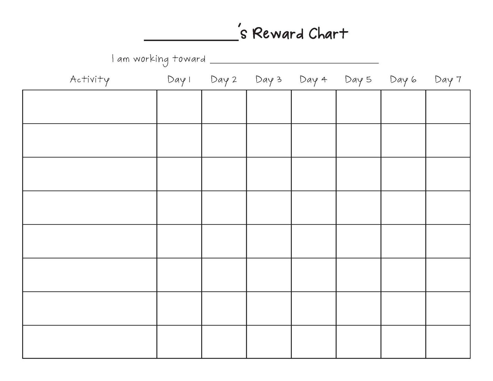 Free Printable Blank Charts | Printable Blank Charts Image Search - Charts Free Printable