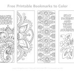 Free Printable Bookmarks To Color   Smitha Katti   Free Printable Bookmarks Templates