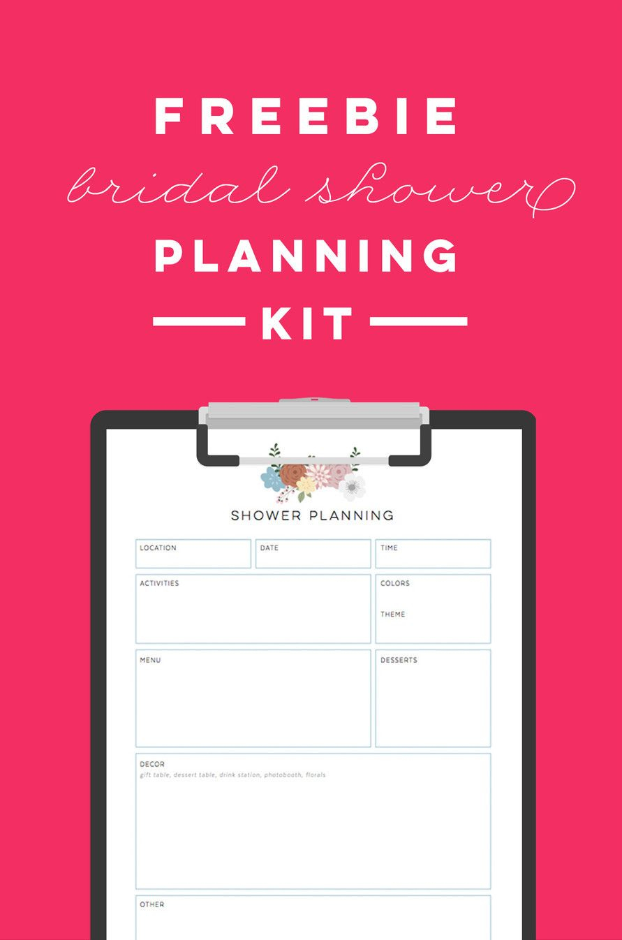 Free Printable Bridal Shower Planning Kit - To Do List, Timeline - Free Bridal Shower Printable Decorations
