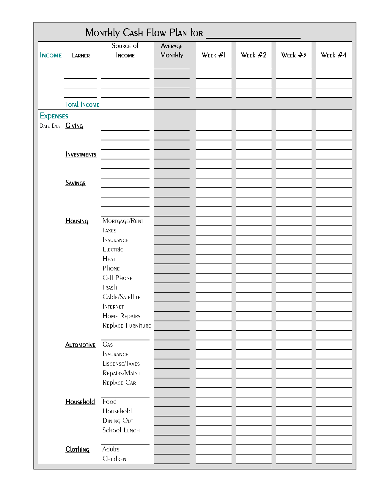 Cache Http Cvsampleformat Com 8 Free Printable Budget Templates