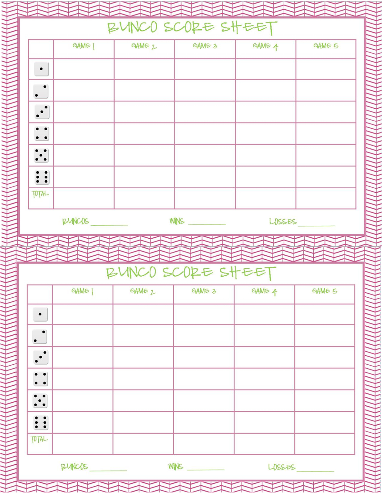 Free Printable Bunco Score Sheets Only | Feel Free To Print It Out - Free Printable Halloween Bunco Score Sheets