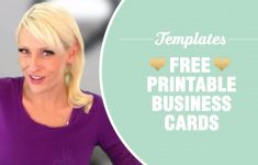 Free Printable Business Cards - Templates Included - Youtube - Free Printable Business Card Templates