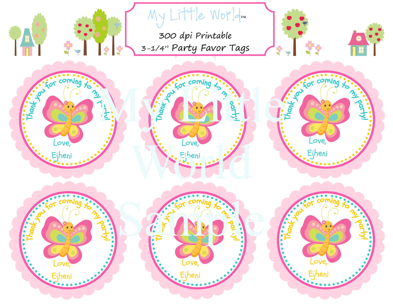 Free Printable Butterfly Thank You Tags - 20.6.kaartenstemp.nl • - Party Favor Tags Free Printable