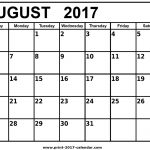 Free Printable Calendar August 2017 | Aaron The Artist   Free Printable August 2017