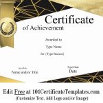 Free Printable Certificate Of Achievement | Customize Online   Free Customizable Printable Certificates Of Achievement