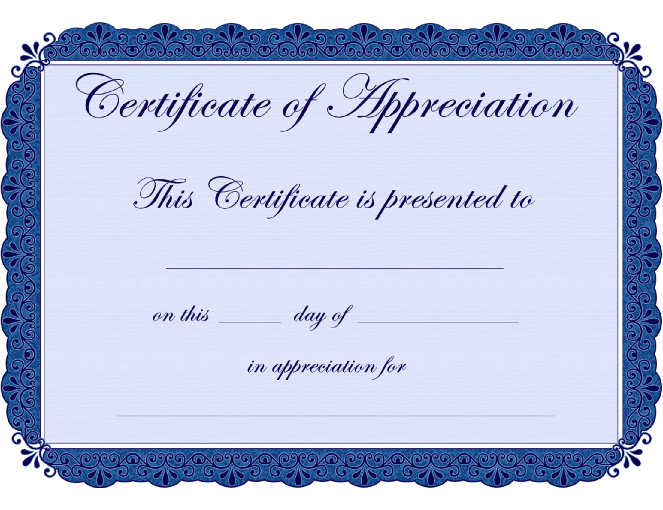 Free Printable Certificates Certificate Of Appreciation Certificate - Free Printable School Certificates Templates