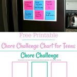 Free Printable Chore Chart For Teens | Best Of Life. Family. Joy – Free Printable Teenage Chore Chart