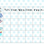 Free Printable Chore Chart   Free Printable Pictures For Chore Charts