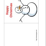 Free Printable Christmas Cards | Free Printable Happy Christmas Card   Free Printable Place Card Templates Christmas