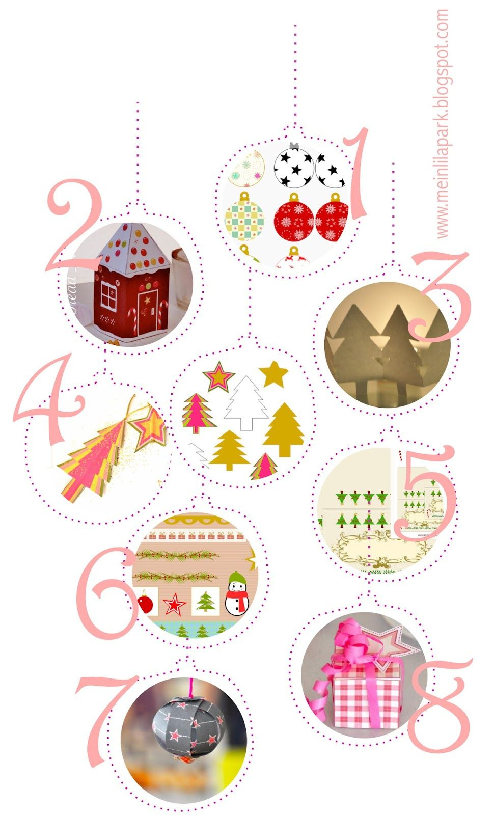Free Printable Christmas Decorations - Ausdruckbare - Free Printable Christmas Ornaments