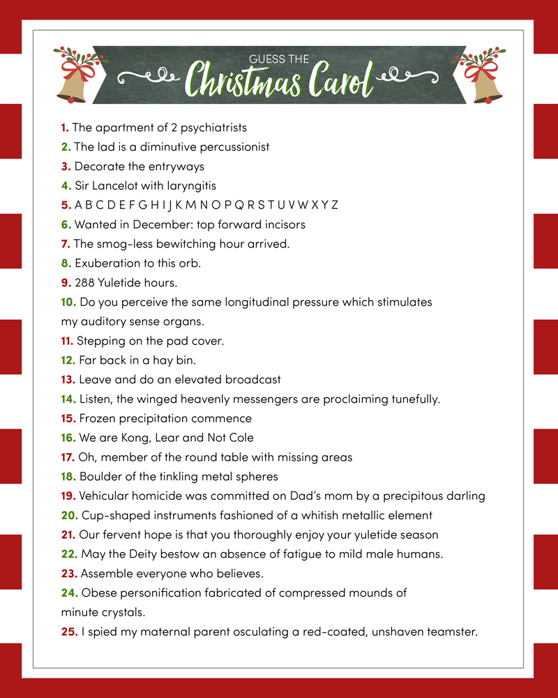 Free Printable Christmas Games For Church Groups – Festival Collections - Free Printable Religious Christmas Games