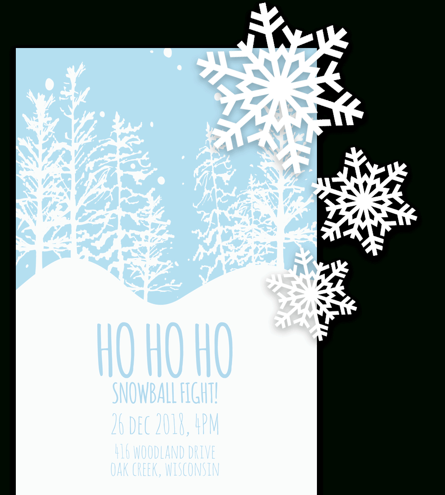 Free Printable Christmas Invitation Templates In Word! - Christmas Party Invitation Templates Free Printable