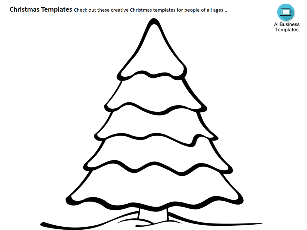 Free Printable Christmas Tree Coloring Page | Templates At - Free Printable Christmas Tree Template