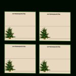 Free Printable Christmas Tree Place Cards | *+* Free Holiday   Free Printable Place Cards
