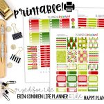 Free Printable Christmas Weekly Sticker Kit   Planning Inspired   Happy Planner Free Printable Stickers