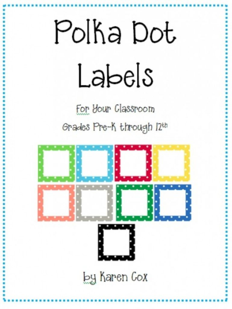 Free Printable Classroom Tray Labels | Free Printable - Free Printable Classroom Tray Labels