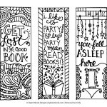 Free Printable Coloring Page Bookmarks | Dawn Nicole Designs®   Free Printable Bookmarks For Libraries