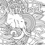 Free Printable Coloring Page   Shitfaced   Swear Word Coloring Page   Free Printable Swear Word Coloring Pages