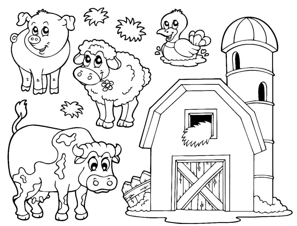 Free Printable Coloring Pages Farm Animals 10 #17345 - Free Printable Farm Animal Pictures
