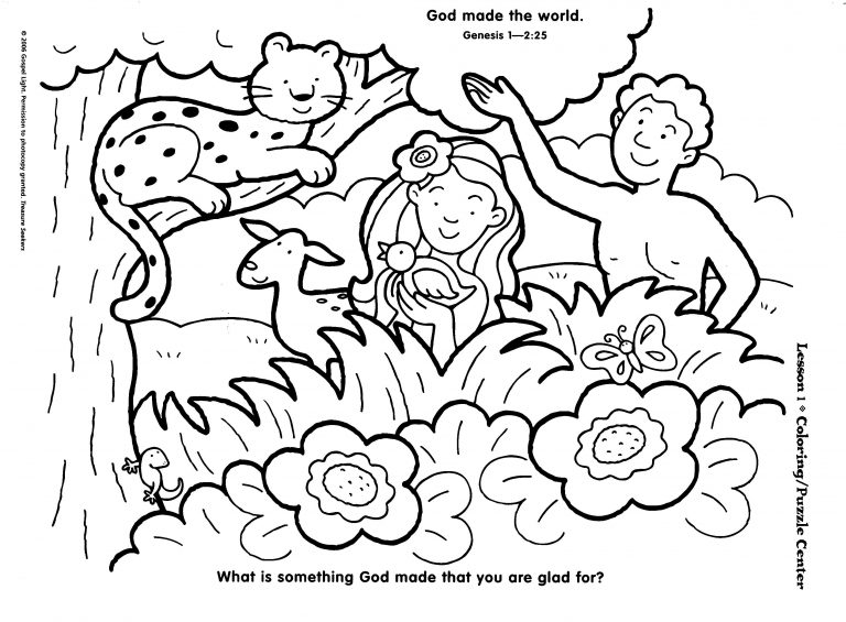 Free Printable Coloring Pages Sunday School: Sunday School Coloring ...