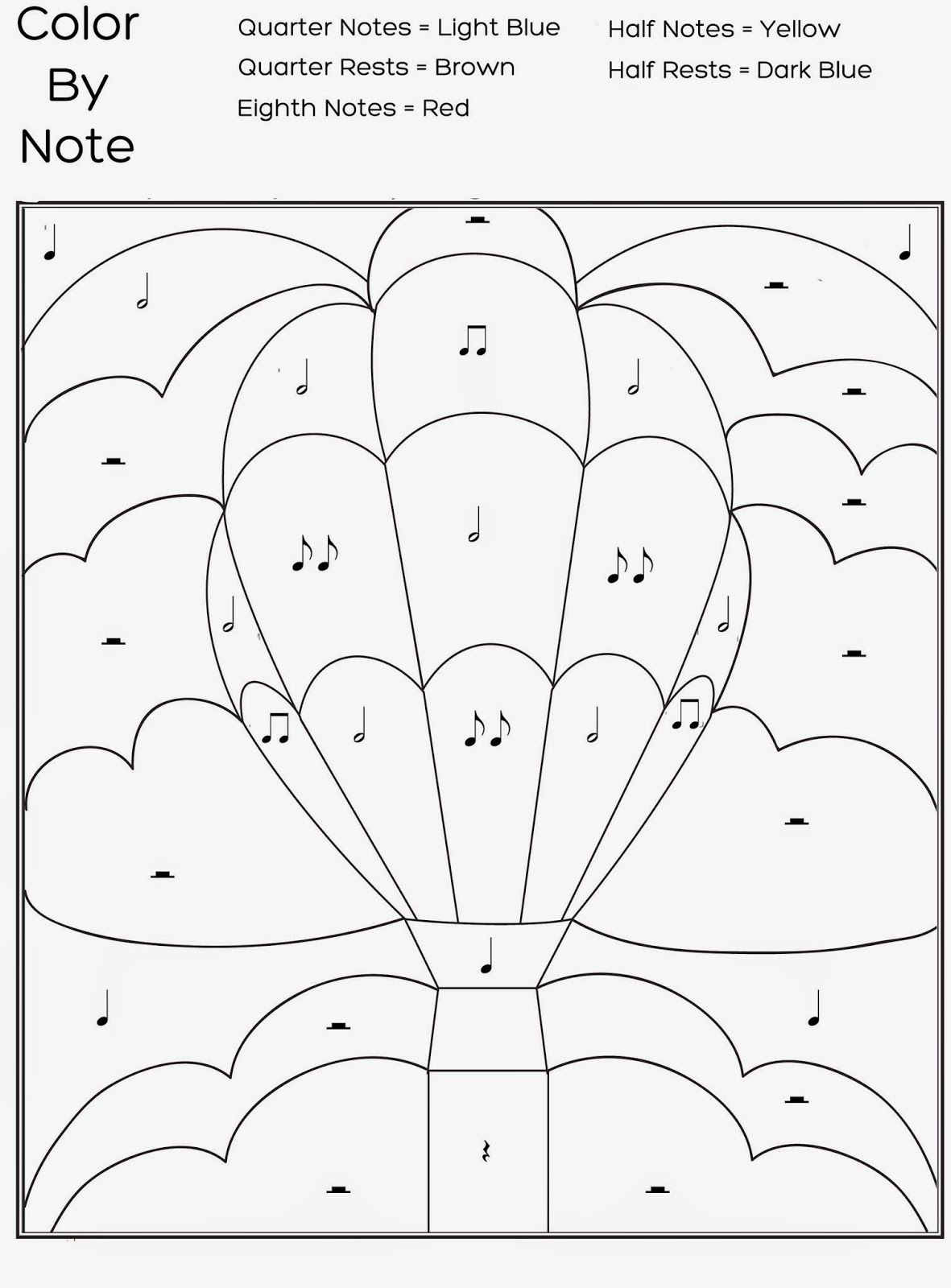 Free Printable Colornote Worksheet | Music : Free Printable - Free Printable Pictures Of Music Notes