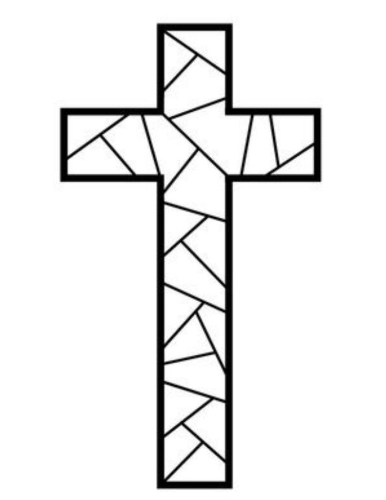 Free Printable Cross Coloring Pages | Coloring Pages | Stain Glass - Free Printable Cross
