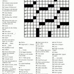 Free Printable Crossword Puzzles Easy For Adults | My Board   Free Easy Printable Crossword Puzzles For Adults