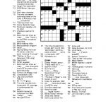 Free Printable Crossword Puzzles For Adults | Puzzles Word Searches   Free Printable Crossword Puzzles