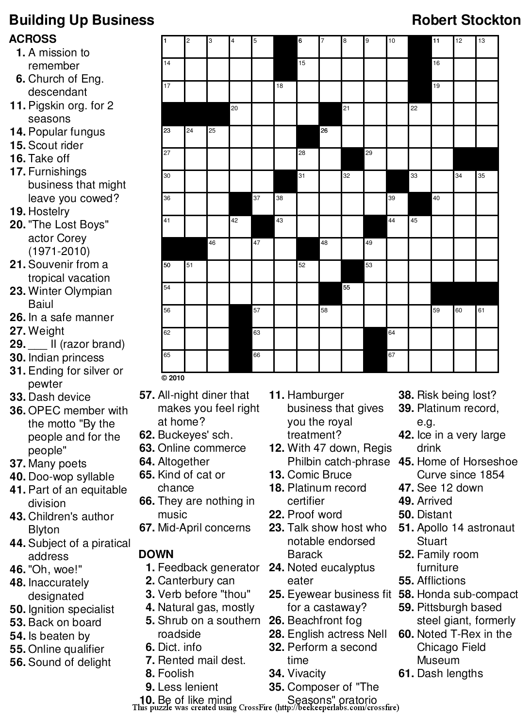 Free Printable Crossword Puzzles | Puzzles - Free Printable Themed Crossword Puzzles